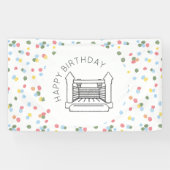 Bannière de la maison de rebond avec points d'aqua (Horizontal)