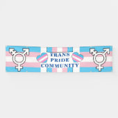 Bannière de la marche de la fierté transcommunauta (Horizontal)