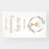 Bannière de la première sainte communion catholiqu (Horizontal)