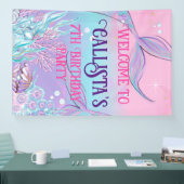 Bannière de la queue de sirène magique - sous la m (Salon professionnel)