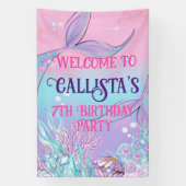 Bannière de la queue de sirène magique - sous la m (Verticale)