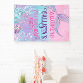 Bannière de la queue de sirène magique - sous la m (Insitu)