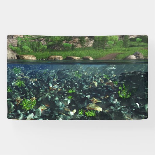 Bannière de la rivière Cwn (Horizontal)