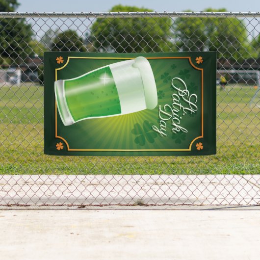 Bannière de la Saint Patrick (En situation)