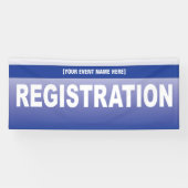 Bannière de la table d'inscription d'événement ou  (Horizontal)