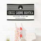 bannière de la tasse de café (En situation)