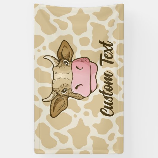 Bannière de la tête de vache (Vertical)