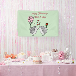 Bannière de l'anniversaire de la haie