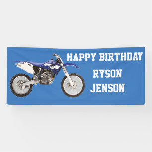 Bannière de l'anniversaire de l'enfant de vélo d