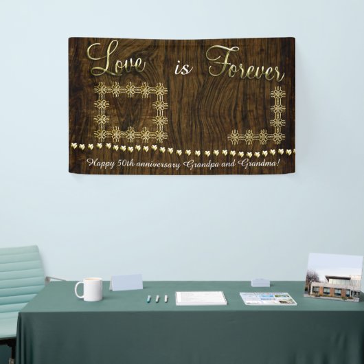 Bannière de l'Anniversaire d'or (Salon professionnel)