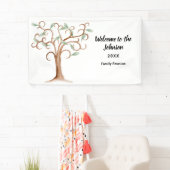 Bannière de l'arbre de réunion de famille (En situation)