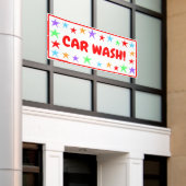 Bannière de lavage de voiture colorée (Bâtiment extérieur)