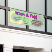 Bannière de lavage et pliage (Bâtiment extérieur)
