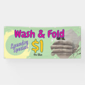 Bannière de lavage et pliage (Horizontal)