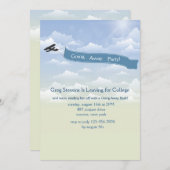 Bannière de l'avion sur invitation (Devant / Derrière)