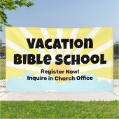 Bannière de l'école biblique de vacances (Dehors)