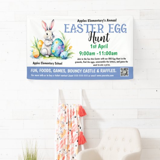 Bannière de l'église EASTER EGG HUNT PTO PTA (En situation)