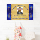 Bannière de l'Église personnalisée ou de l'anniver (En situation)