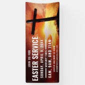 Bannière de l'heure de Pâques pour les Églises (Vertical)