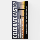 Bannière de l'heure de Pâques pour les Églises (Vertical)