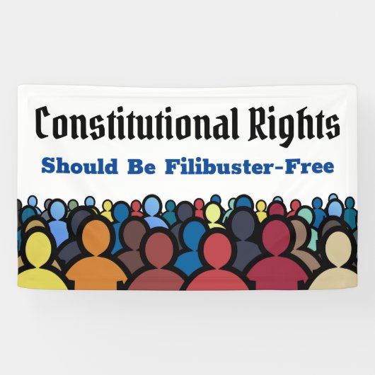 Bannière de libre filibuster des droits constituti (Horizontal)