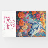 Bannière de licorne magique florale (Horizontal)