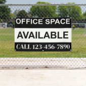 Bannière de location de bureaux immobiliers commer (En situation)