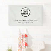 Bannière de logo d'entreprise personnalisée (En situation)