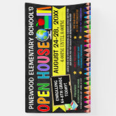 Bannière de l'Open House de retour à l'école (Vertical)