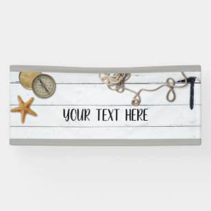 Bannière de maison de plage