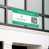 Bannière de maison ouverte avec code QR pour l'imm (Bâtiment extérieur)