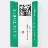 Bannière de maison ouverte avec code QR pour l'imm (Vertical)