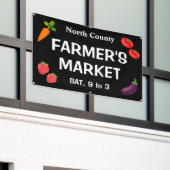 Bannière de marché personnalisée pour fermiers (Bâtiment extérieur)