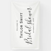 Bannière de mariage calligraphiée noire (Vertical)