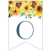 Bannière de mariage champêtre tournesol d'été (Troisième drapeau)