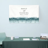 Bannière de Mariage d'aquarelle de la forêt de Rus (Salon professionnel)