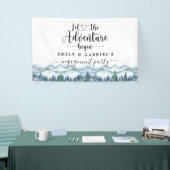 Bannière de Mariage d'aquarelle de la forêt de Rus (Salon professionnel)