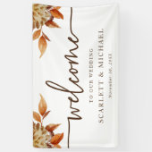 Bannière de mariage de bienvenue d'automne (Vertical)