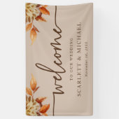 Bannière de mariage de bienvenue rustique (Vertical)