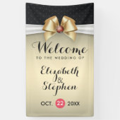 Bannière de Mariage de diamants rouges en or blanc (Vertical)