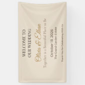 Bannière de mariage de luxe | Panneau de réception (Vertical)