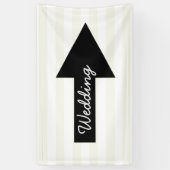 Bannière de mariage directionnelle flèche pointant (Vertical)