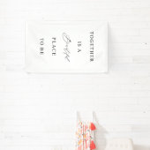 Bannière de mariage « Ensemble est un bel endroit (Insitu)