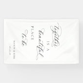 Bannière de mariage : Ensemble est un bel endroit (Horizontal)