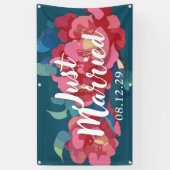 Bannière de mariage Fleurs modernes (Vertical)