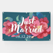Bannière de mariage Fleurs modernes (Horizontal)