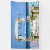 Bannière de Mariage floral de l'Arbor de la plage  (Vertical)