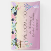 Bannière de mariage florale élégante et stylée (Vertical)