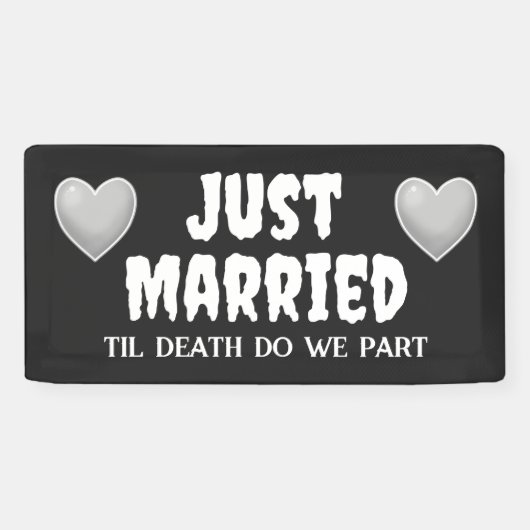 Bannière de mariage gothique (Horizontal)