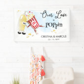 Bannière de mariage Love Popcorn (En situation)
